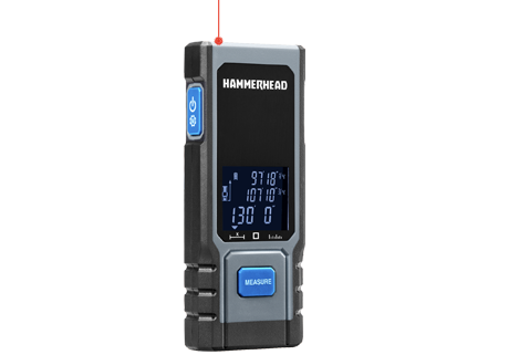 Rechargeable Compact 130 ft Laser Measuring Tool | Hammerhead Tools