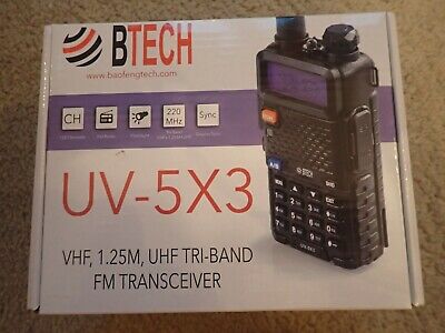 BTECH UV-5X3 5 Watt Tri-Band Radio : VHF, 1.25M, UHF, Amateur (Ham) -  .00 | PicClick