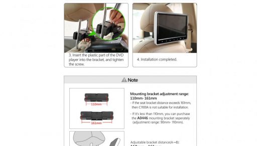 Eonon] 10.1 inch HD LCD car monitor with built-in DVD player - YouTube