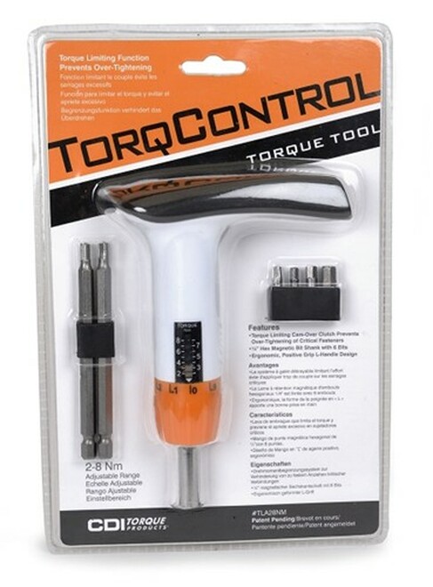 CDI TorqControl Adjustable Torque Screwdriver Set with 6 Bits 2Nm to 8Nm  TLA28NM Sporting Goods Bicycle Maintenance Tools romeinformation.it