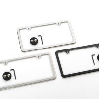 Camisasca - PlateSafe Stainless Steel Locking License Plate Frame Kit |  Best License Plate Kits for Sale