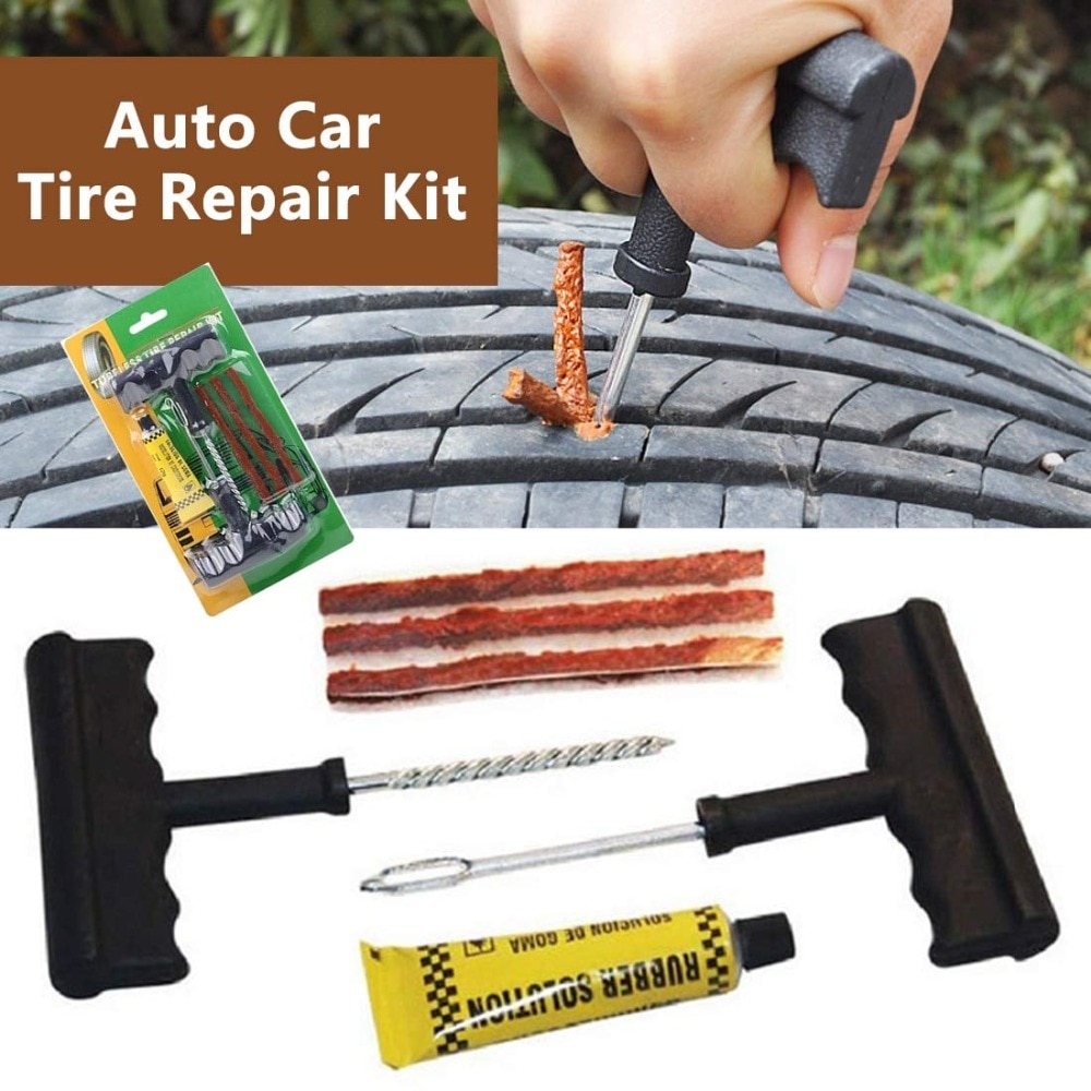 Car Tire Repair Kit Car Tire Repair Tool Kit For Tubeless Emergency Tyre  Fast Puncture Plug Repair Block Air Leaking| | - AliExpress