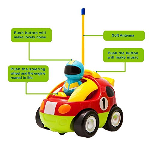 Cartoon R/C Race Car Radio Control Toy for Toddlers by Liberty Imports  (ENGLISH Packaging) – Super Secret Deals