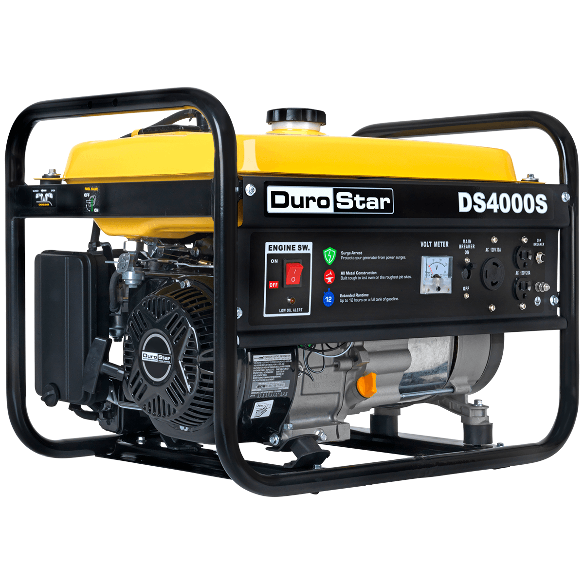 DuroStar DS4000S 4,000-Watt 208cc Air Cooled OHV Gas Engine Portable R –  DuroMax Power Equipment