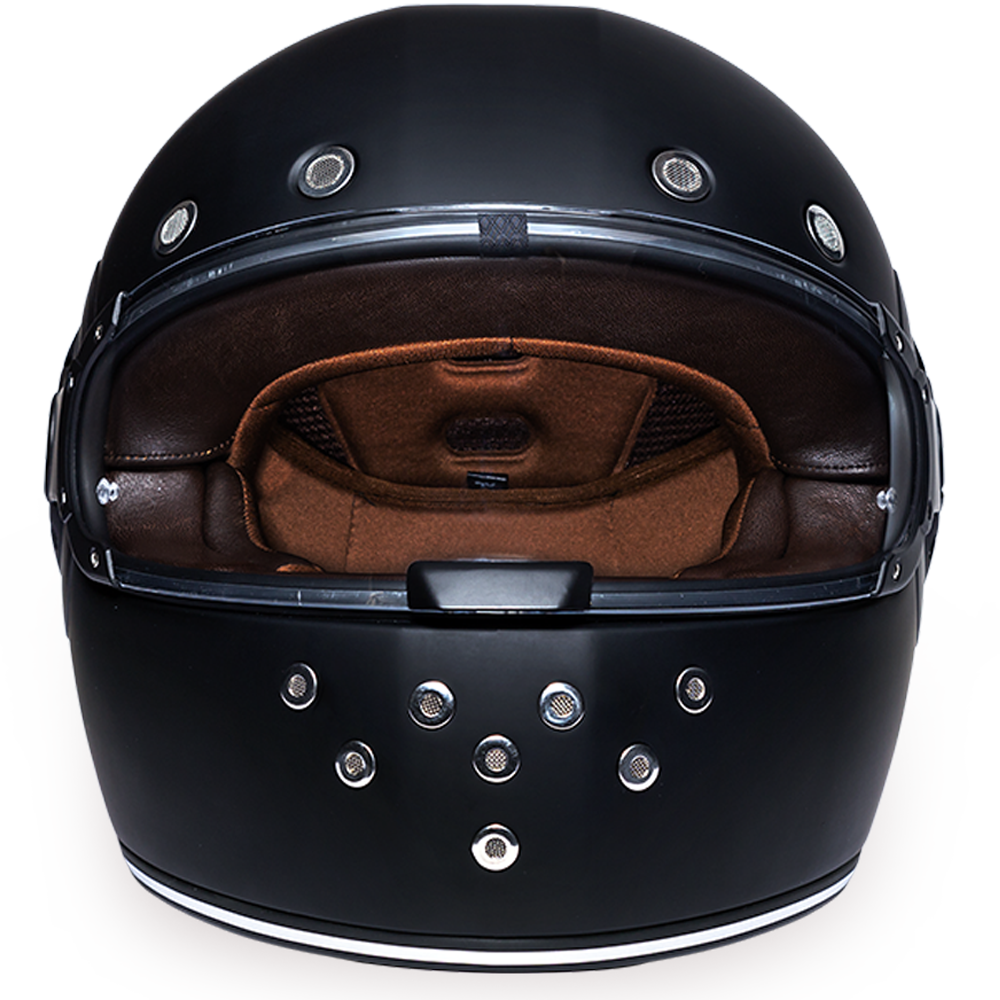 Daytona Helmets Motorcycle Full Face Helmet Retro- Dull Black W/ Orange  Accents 100% DOT Approved | Full face helmets, Helmet, Full face motorcycle  helmets