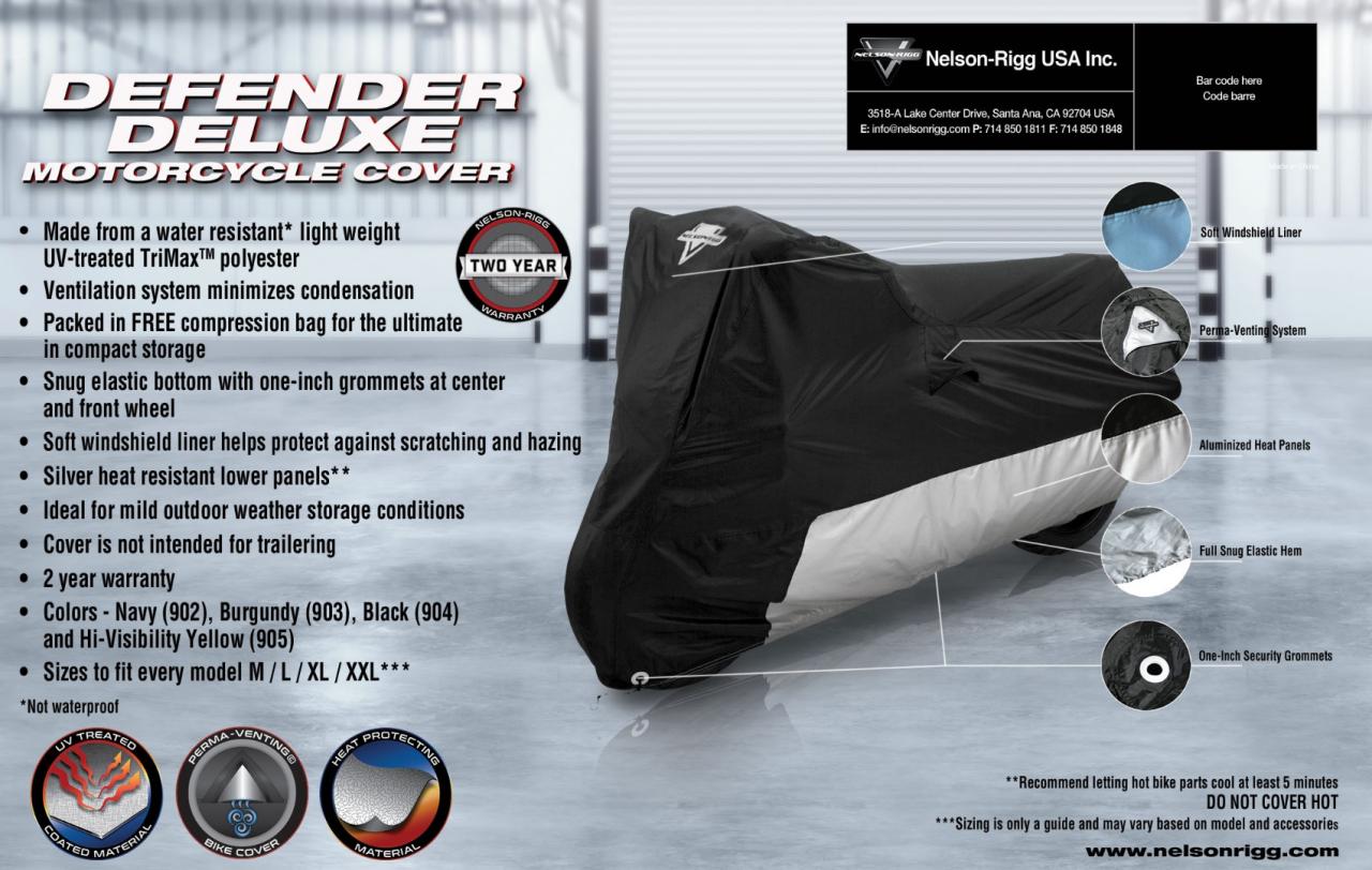 Defender Deluxe Motorcycle Cover | Motorcycle Covers