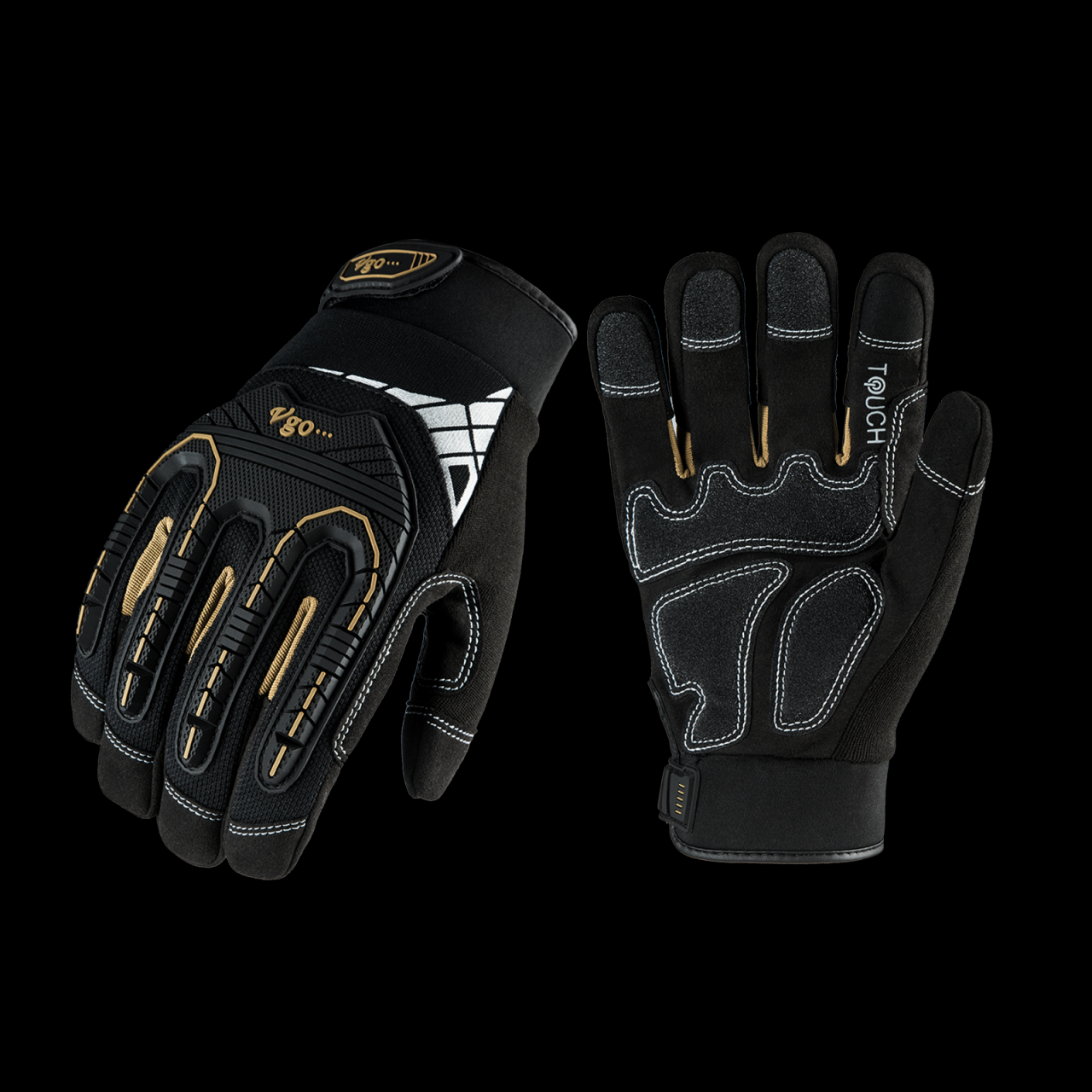 Vgo 1 Pair High Dexterity Heavy Duty Mechanic Work Gloves, Rigger Glove,  Anti-Vibration, Impact Reducing, Touchscreen (Size 6/XS, Black, SL8849) :  Amazon.co.uk: DIY & Tools