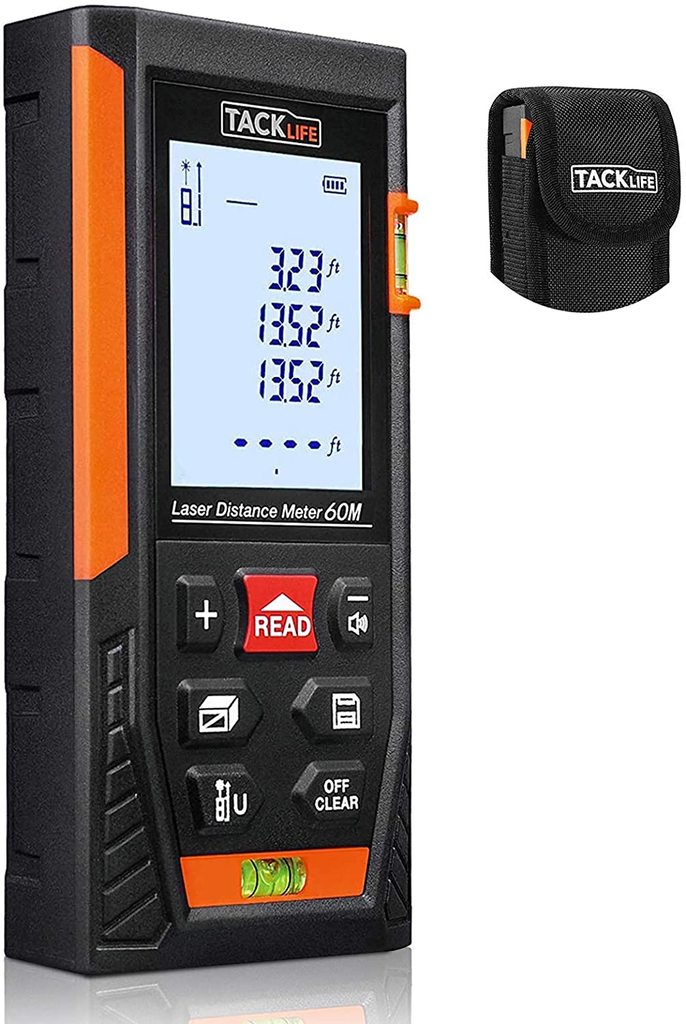 Tacklife Classic Laser Measure 196Ft M/In/Ft Mute Laser Distance Meter –  Tacklife Tools