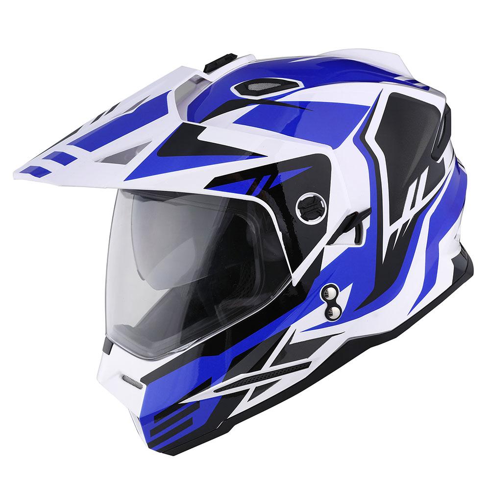 Buy 1Storm Dual Sport Motorcycle Motocross Off Road Full Face Helmet Dual  Visor Matt Black Online in Dominican Republic. B07MB8TX8N