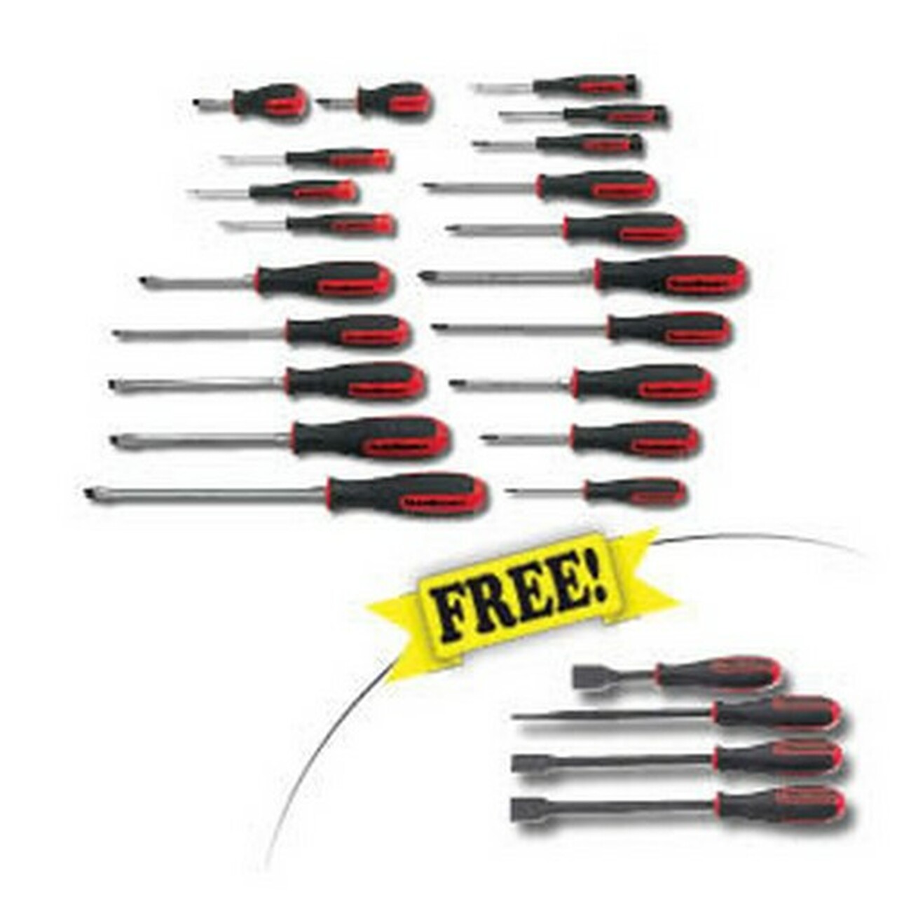 GearWrench 80066SS 20 Pc. Master Screwdriver Set with FREE 4 Pc. Scraper Set  | JB Tools