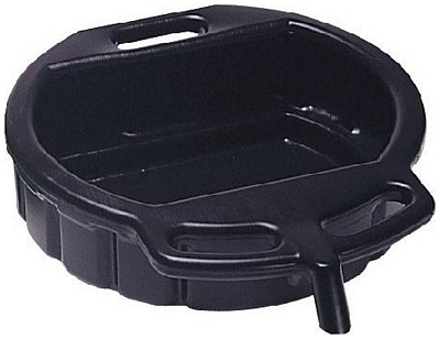 17972 4.5 Gallon Oval Drain Pan, Black | Lisle Corporation