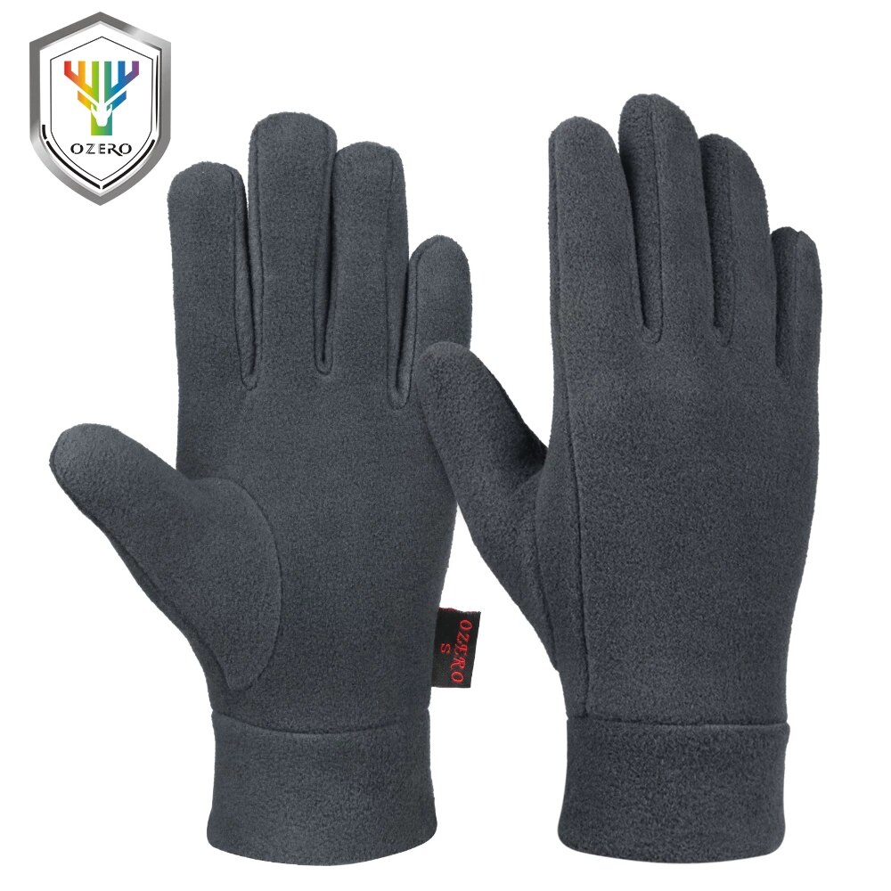 Buy OZERO Winter Gloves Deerskin Suede Leather Palm with Big Patch -  Water-Resistant Windproof Insulated Work Glove for Driving Cycling Hiking  Snow Skiing - Thermal Gifts for Men and Women Black/Gray/Tan Online