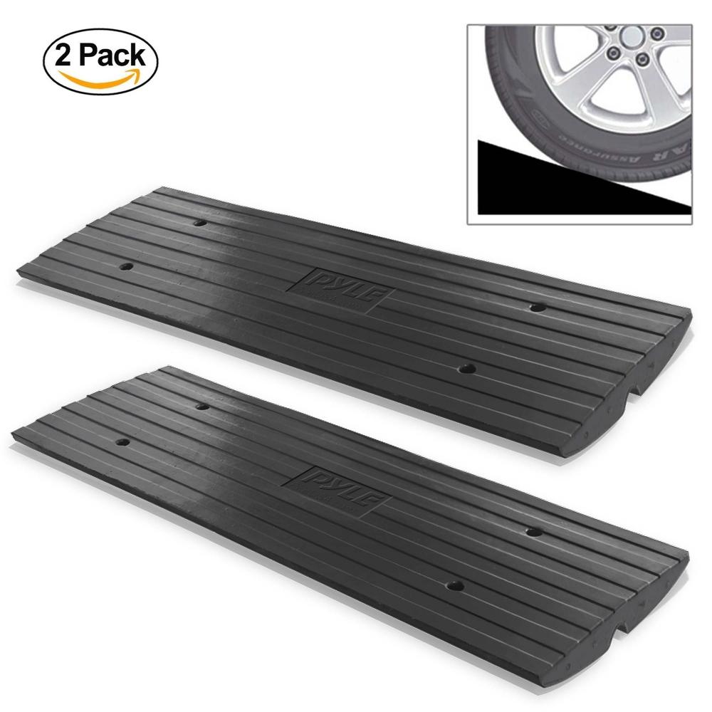 Pyle Portable Lightweight Curb Ramps - 2 Pack Heavy Duty Plastic Thres —  No3rd.com