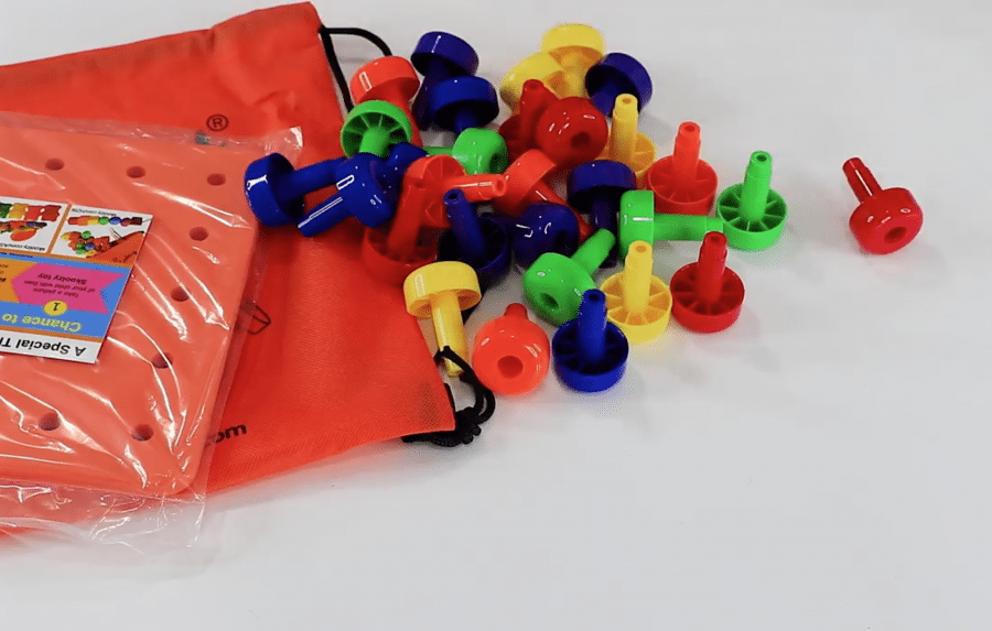 Skoolzy Peg Board Set (Montessori Toy to Develop Fine Motor Skills)