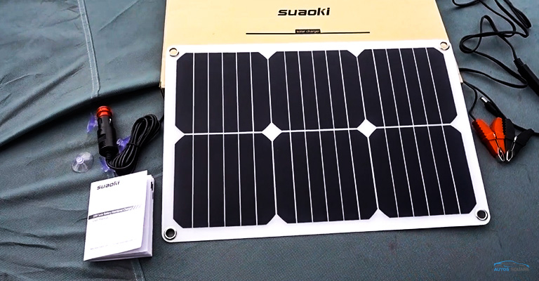 SUAOKI 12V Solar Car Battery Charger Review - Autos Square