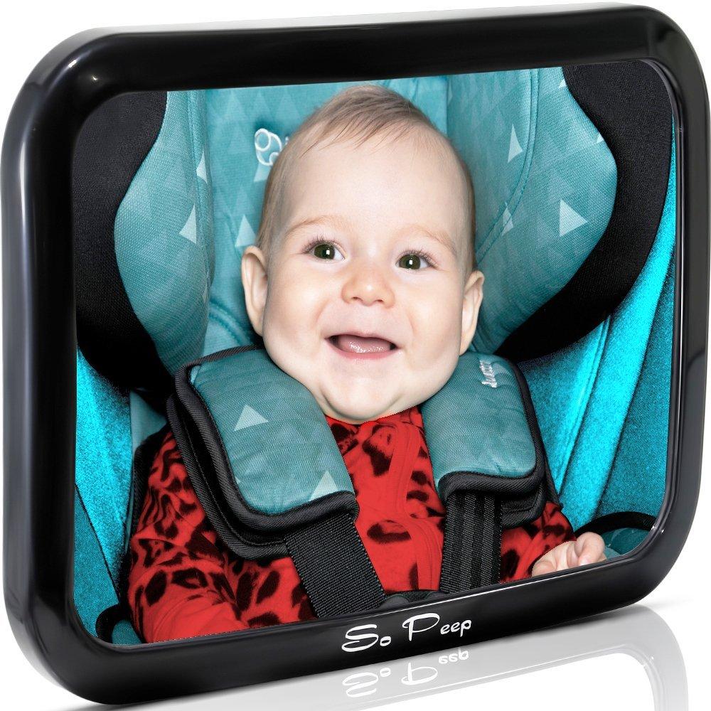 Baby Safety Car Mirror - Stylish Black – So Peep