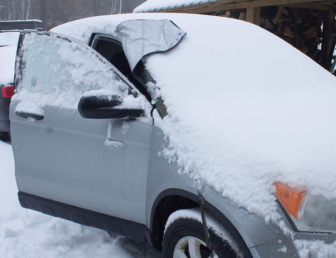 SnowOFF Car Windshield Snow Cover » Gadget Flow