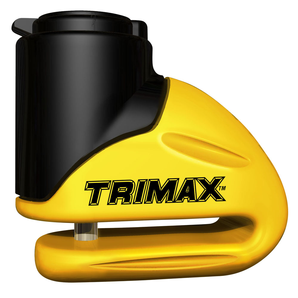 Trimax t665 ly_hardened_metal_disc_lock_-_yellow_10mm_pin_long_throat…