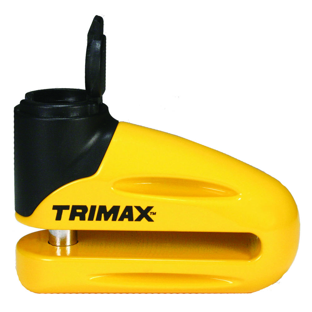 Trimax T665ly Yellow Hardened Metal Disc Lock 10mm Pin - T665ly