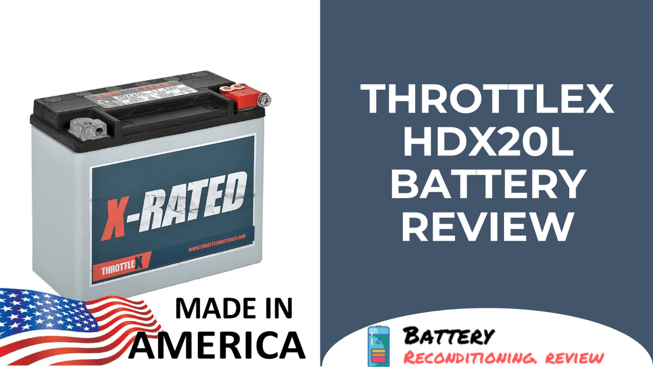 THROTTLEX HDX20L Battery Review: is it the best Harley Replacement Battery?
