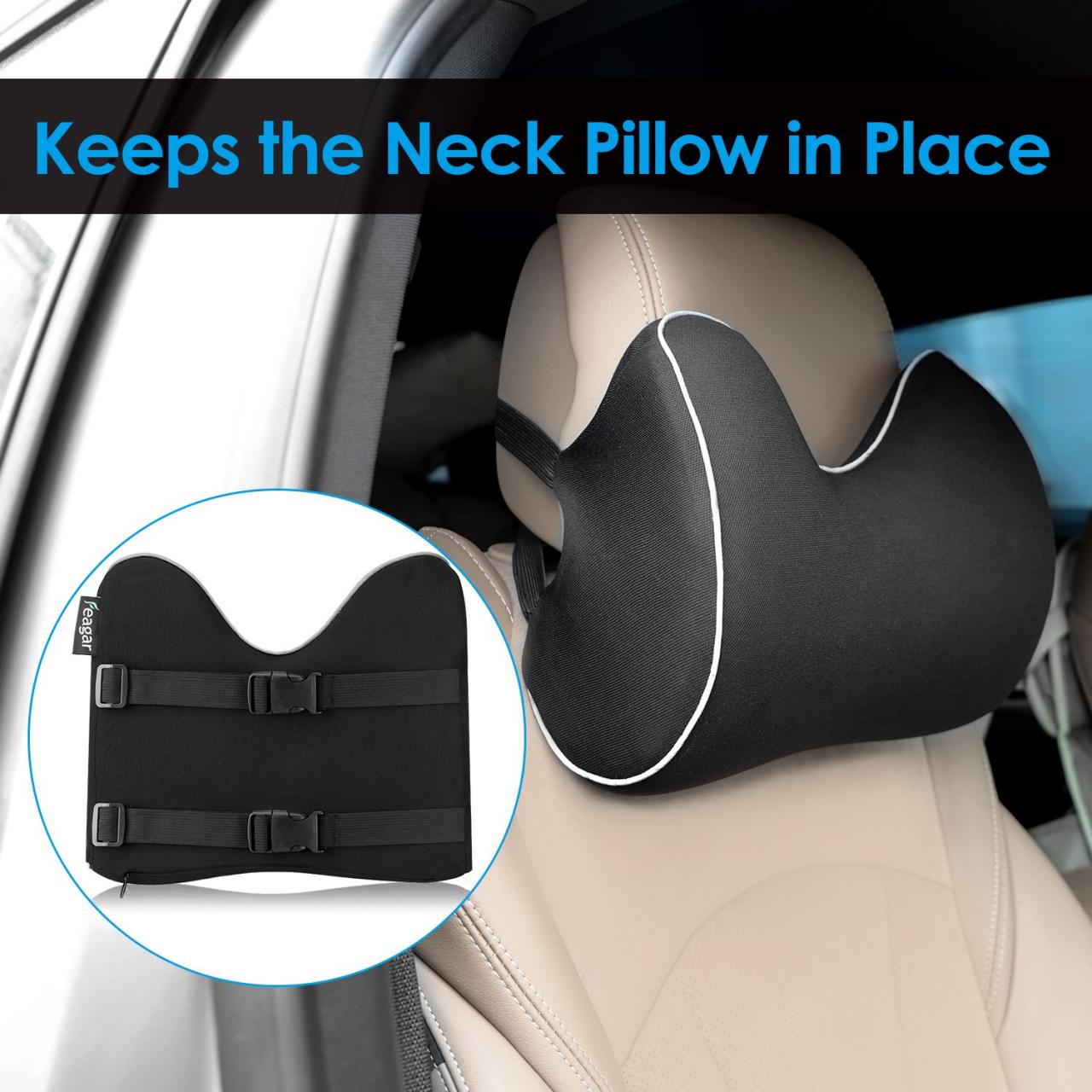 Feagar Car Seat Neck Pillow, Headrest Cushion for Neck Pain Relief – feagar
