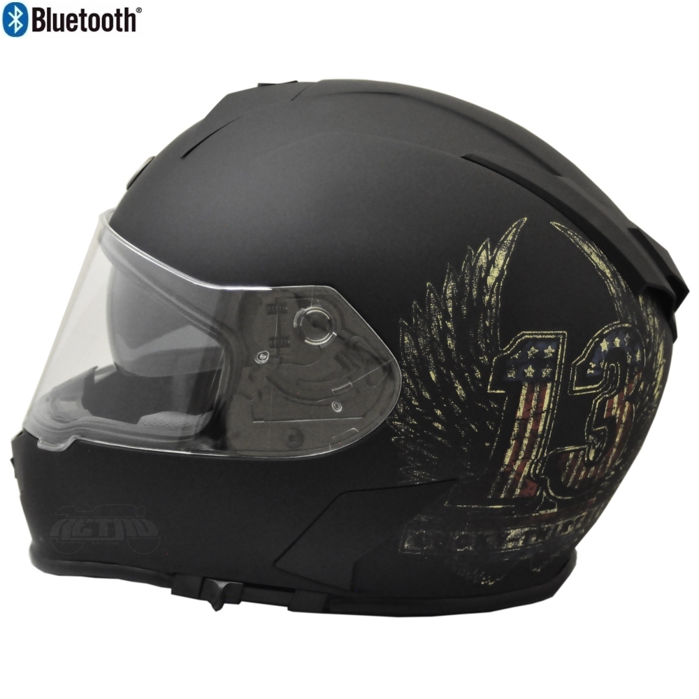 Buy TORC T14B Bluetooth Integrated Mako Full Face Motorcycle Helmet With  Graphic (Force) Online in Taiwan. B077KG98G7