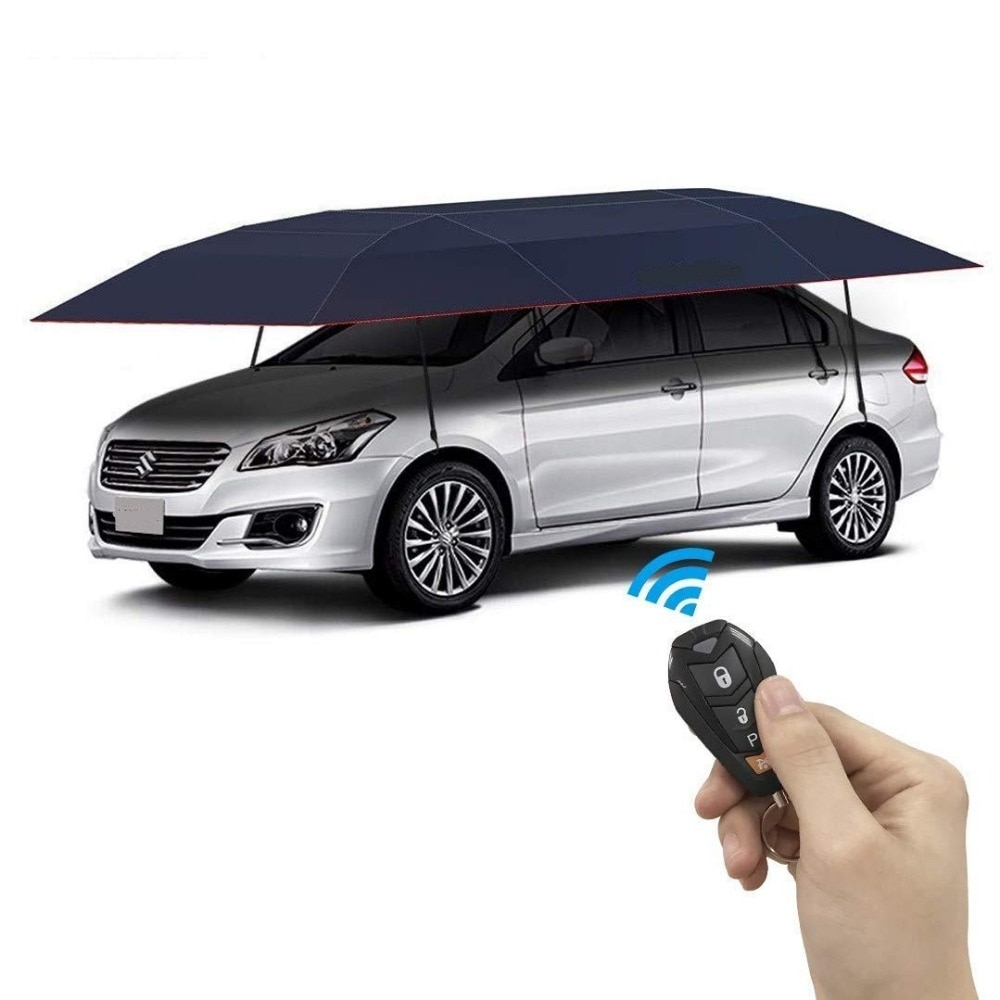 Buy Zqasales 4X2.1M Rooftop Tent, Automatic Semi-auto Manual Folded Car  Umbrella, Portable Auto Protection Car Tent Sunshade, Movable Carport Canopy  for Outdoor Camping Tent (Do Not Include Skeleton) Online in Hong Kong.