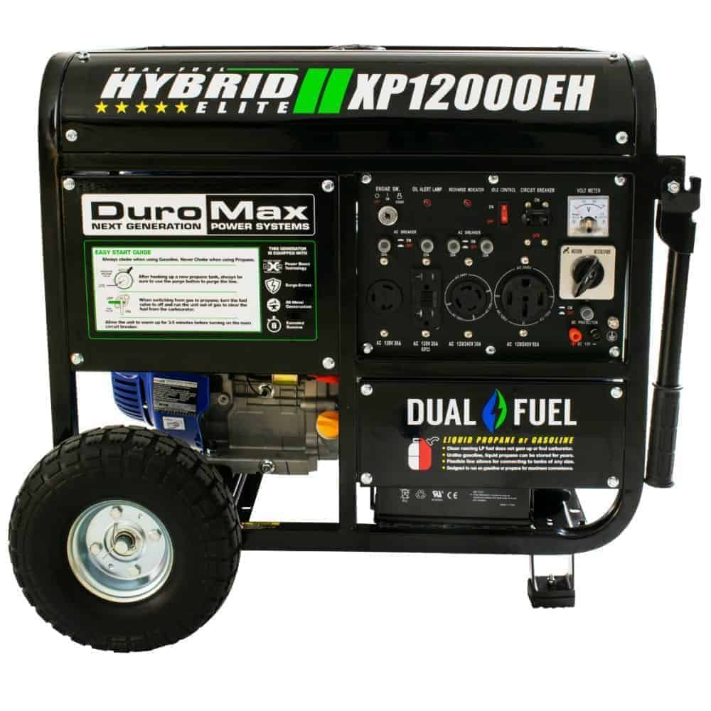 Duromax XP12000eh - 12,000 Watt Dual Fuel Portable Generator