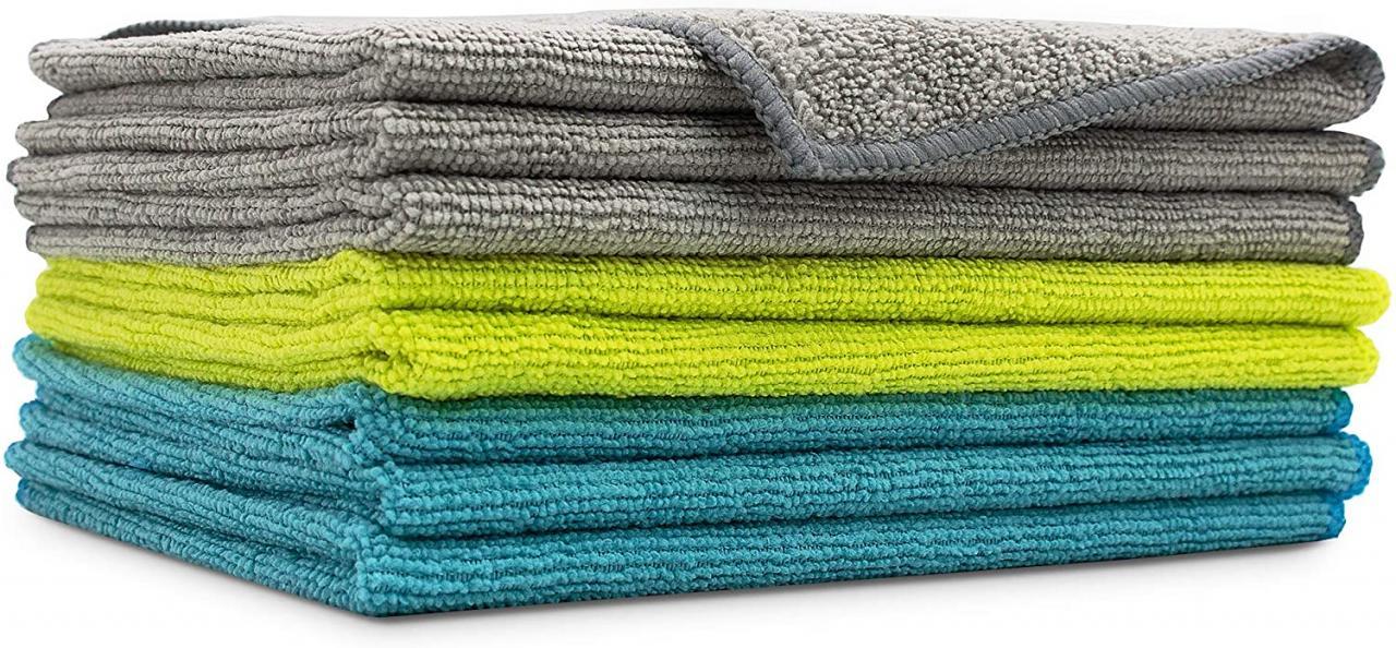 SimpleHouseware 12-Inch x 16-Inch Microfiber Cleaning Cloths, 50-Pack