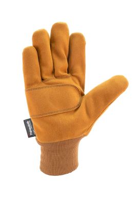 Carhartt Men's Insulated Suede Gloves, A512S -BROWN L at Tractor Supply Co.