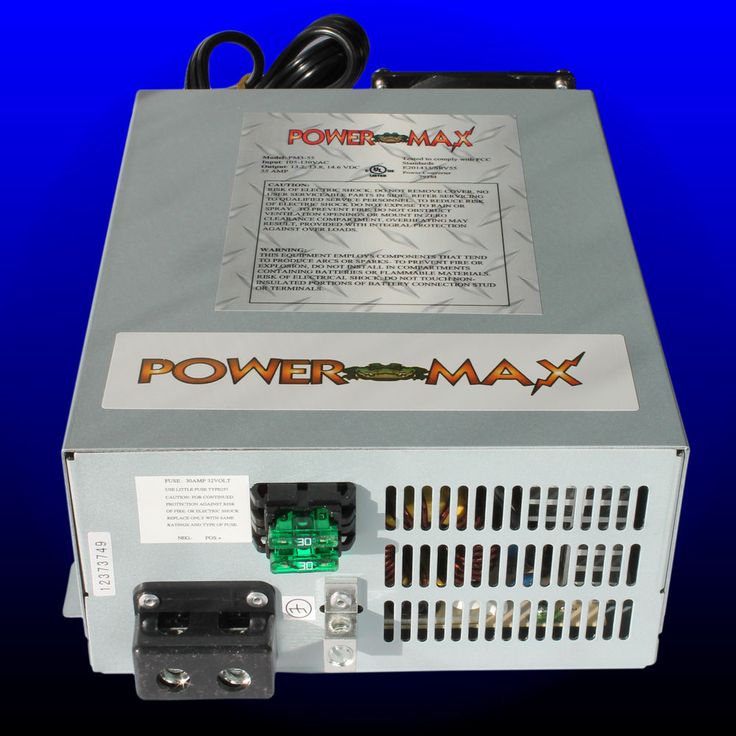 PowerMax RV Converter Battery Charger PM3-55 AMP 120 V AC to 12 volt DC  Supply | eBay | Power converter, Converter, Rv