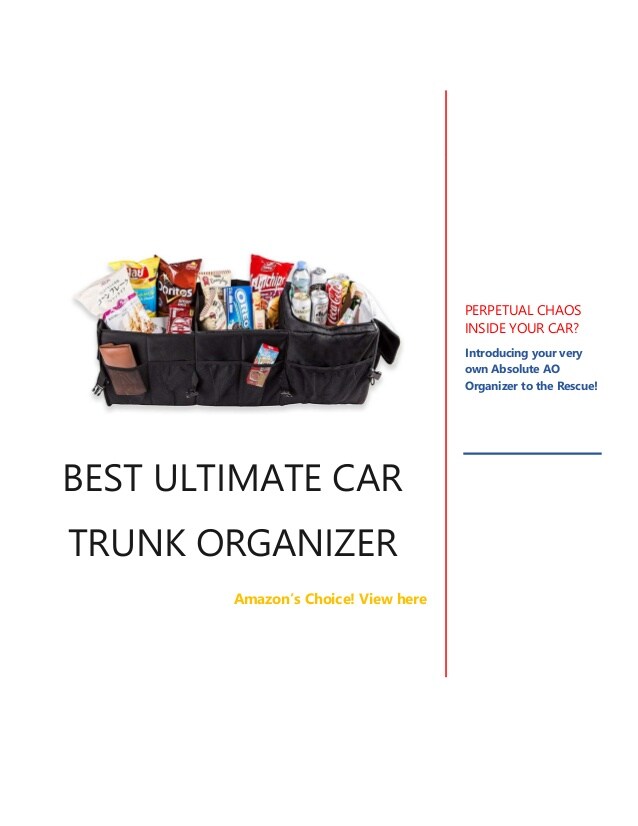 Best ultimate trunk organizer for car