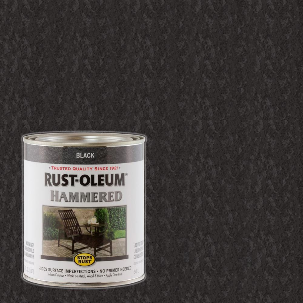 Buy Rust-Oleum 7215502 Hammered Metal Finish, Black, 1-Quart (Packaging may  vary) Online in Taiwan. B000KESBIO