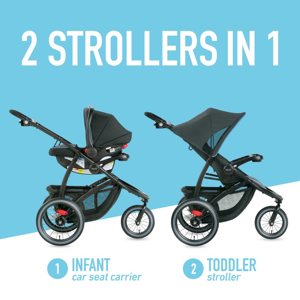 Infant Car Seat Stroller Combo Fold Click Connect Travel System + Baby Car  Seat #Graco | Car seat stroller combo, Travel system stroller, Travel system