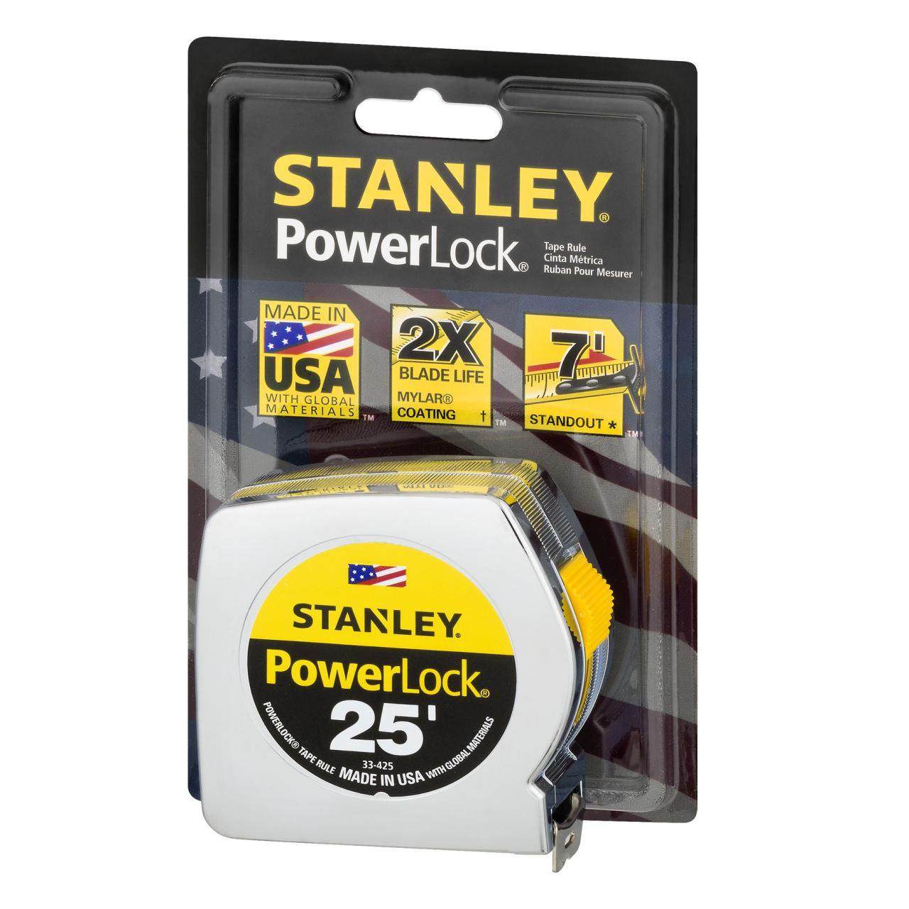 25 ft. PowerLock® Classic Tape Measure - 33-525 | STANLEY Tools