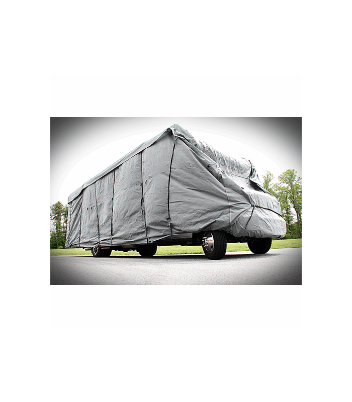 Camco® 45743 - UltraGuard™ Gray Travel Trailer Cover (Up to 28') -  CAMPERiD.com