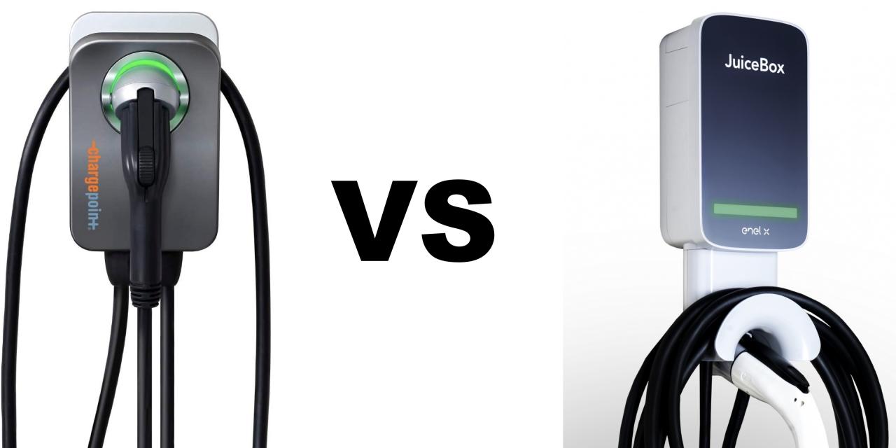 Best Home Smart EV Charger: ChargePoint Home Flex vs. Enel X JuiceBox 40 -  Electrek