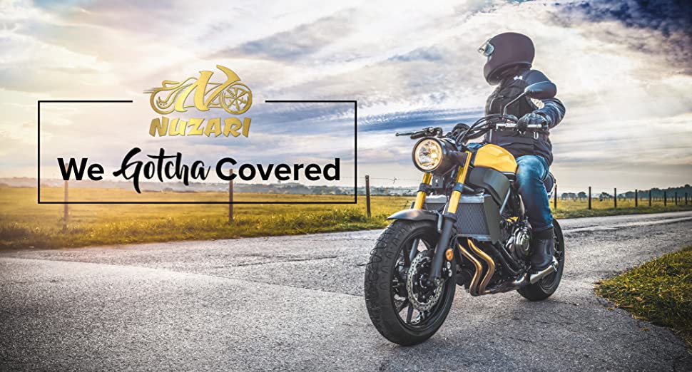 Review for Nuzari Waterproof Polyester Outdoor Motorcycle Cover, Medium -  Black