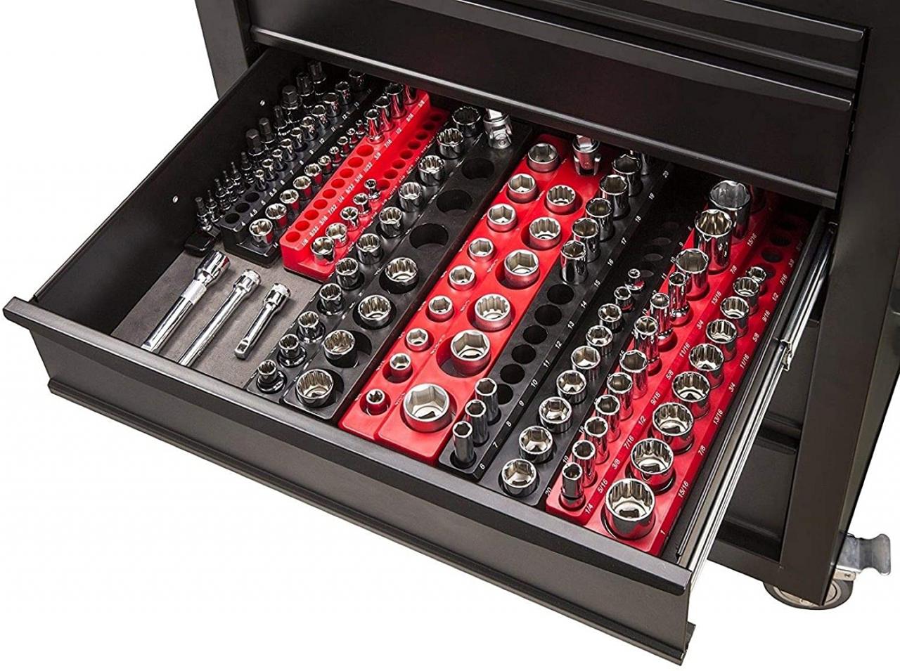 Olsa Tools Portable Premium Quality Magnetic Socket Organizer