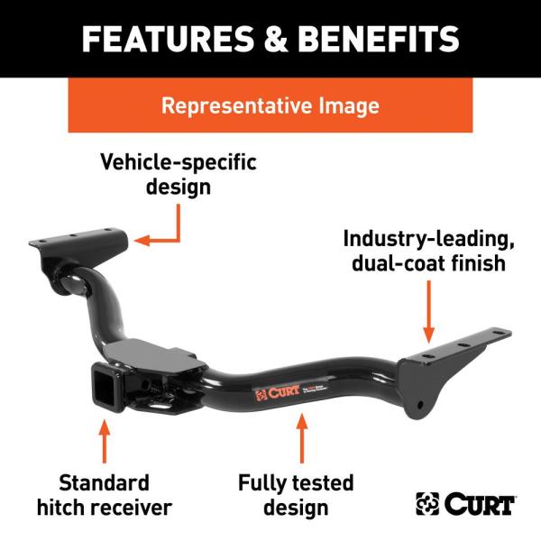 Buy CURT 13068 Class 3 Trailer Hitch, 2-Inch Receiver, Compatible with  Select Honda Odyssey Online in Turkey. B004MDEV38