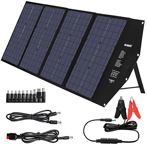 Buy SUAOKI 100W Foldable Solar Panel Charger for SUAOKI Portable Power  Station/Jackery Explorer/Goal Zero Yeti/Webetop/ROCKPALS Generator, Quick  Charge 3.0, 60W Type C for Cell Phone Macbook Laptop Online in Hong Kong.  B07T7D6FDR