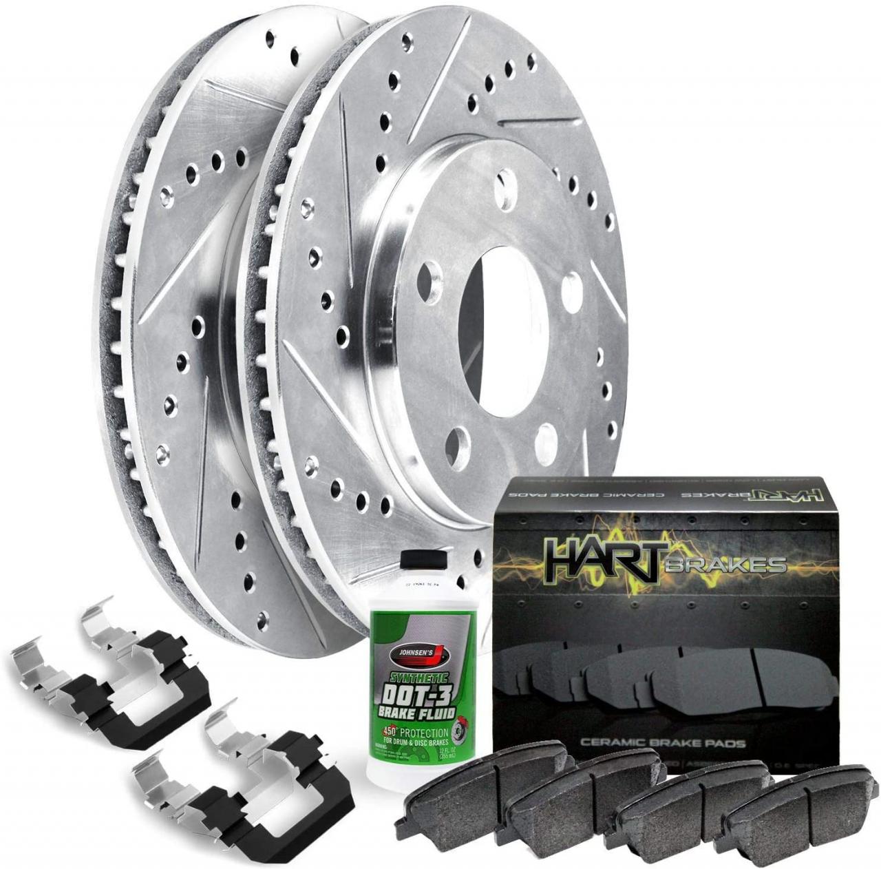 Buy Full Kit] Platinum Hart Drilled Slot Brake Rotors And Ceramic Pad  Phcc.6307002 Online in Indonesia. B015YHBLPG