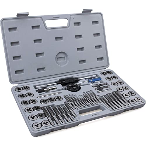 Buy 60-Piece Master Tap and Die Set - Include Both SAE Inch and Metric  Sizes, Coarse and Fine Threads | Essential Threading and Rethreading Tool  Kit with Complete Accessories and Storage Case