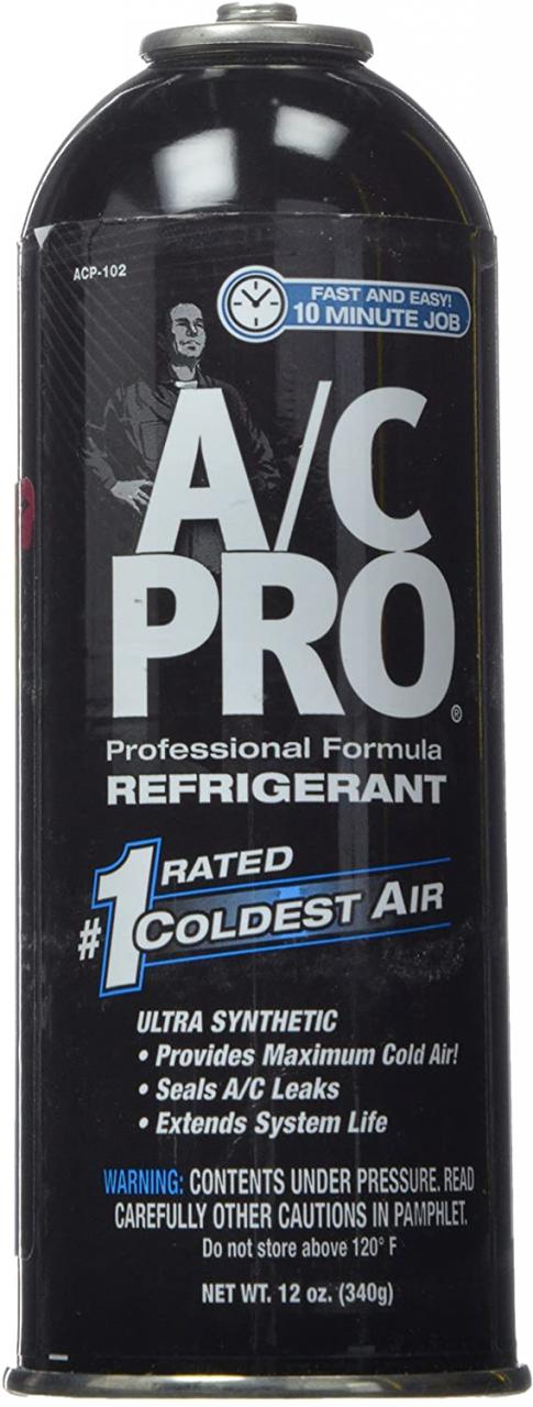 Interdynamics InterDynamics AC Pro Car Air Conditioner R134A Refrigerant,  Reusable AC Recharge Kit, 12 Oz, ACP102-6