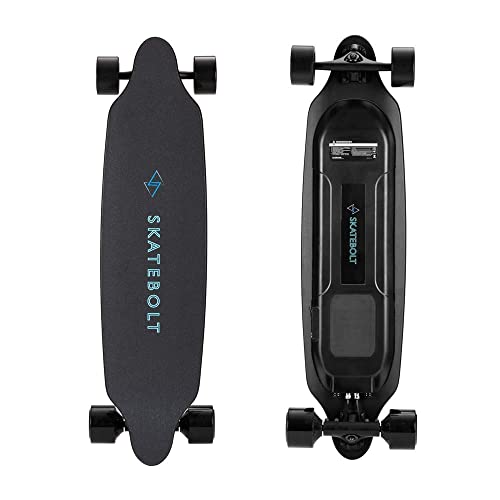 Buy SKATEBOLT Electric Skateboard Longboard with Remote Controller, 25 MPH  Top Speed, 22 Miles Max Range, Dual Motors Electric Longboard with LED  Taillights-3rd Updated Generation (Tires Skin Replaceable) Online in Hong  Kong.