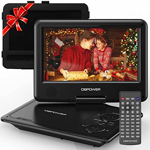 Buy DBPOWER 11.5 Portable DVD Player, 5-Hour Built-in Rechargeable Battery,  9 Swivel Screen, Support CD/DVD/SD Card/USB, Remote Control, 1.8 Meter Car  Charger, Power Adaptor and Car Headrest (Black) Online in Vietnam.  B07CV9J2VQ