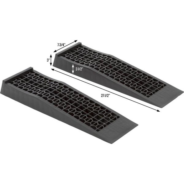 Discount Ramps 6009-V2 Low Profile Plastic Car Service Ramps – 2 Pack :  Amazon.in: Car & Motorbike