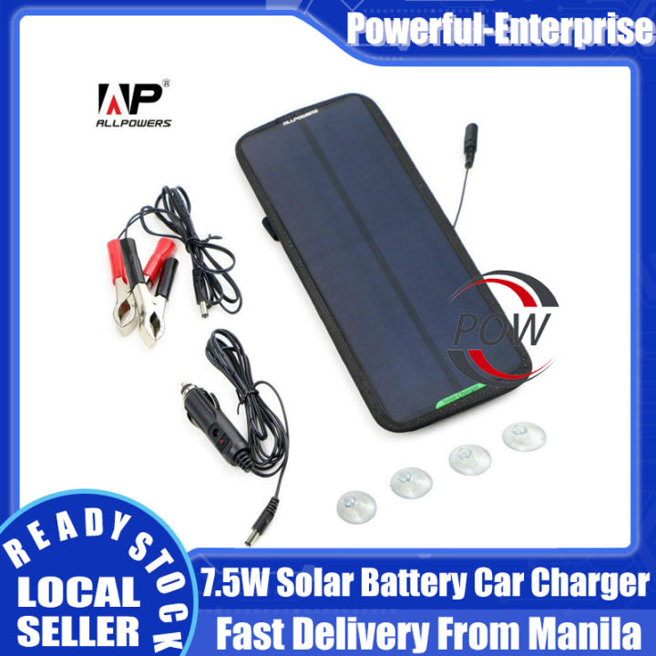 ALLPOWERS Solar Battery Charger 10W Solar Panel Charger For Cell Phone  Tablets 12V Car Battery Driving Recorder GPS Navigator - Special Deal #D814  | Goteborgsaventyrscenter