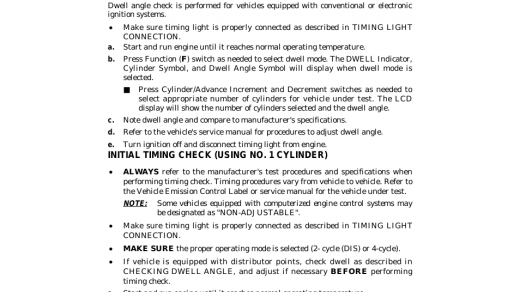 Operation | Equus 5568 - INNOVA Pro Digital Timing Light (DIS) User Manual  | Page 8 / 16