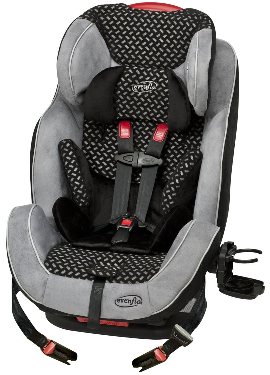 Evenflo Symphony 65 LX All-in-One Convertible Car Seat - Graphic Black
